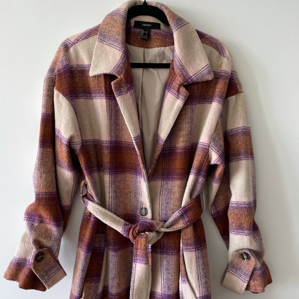 Fall Fleece Trench Coat